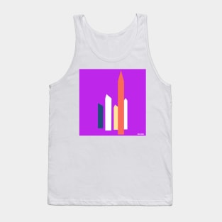 satellite towers art in mexican landscape wallpaper of modern architecture ecopop 2 Tank Top